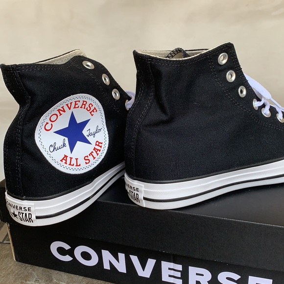 CONVERSE CTAS HI BLACK/WHITE/BLACK MENS - Picture 11 of 13